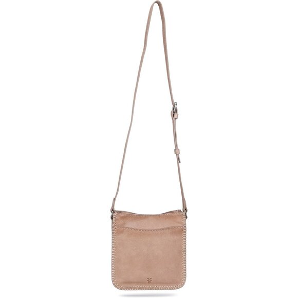Women´s Joy Cream Genuine Leather Crossbody Bag with...